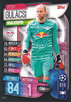 Peter Gulacsi RB Leipzig 2019/20 Topps Match Attax CL #LEI2